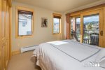 Upper Level Queen Bedroom with Private Deck